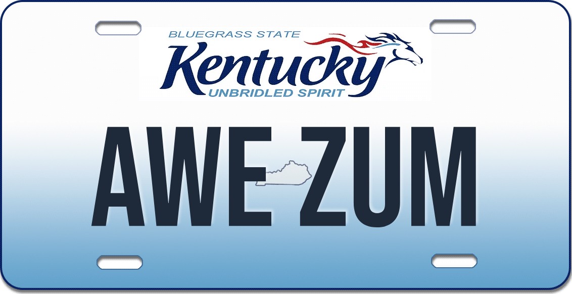 Kentucky License Plate Generator