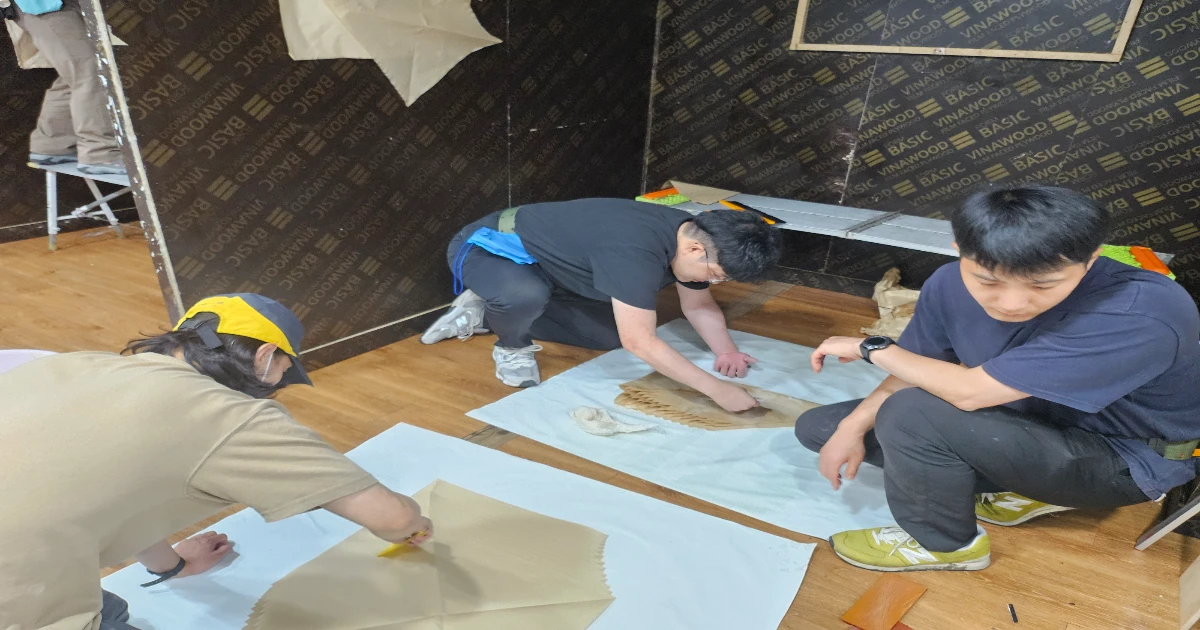 도배학원 실습 위주 국비지원 후기 개봉동에서 가까운 도배학원 실습 교육