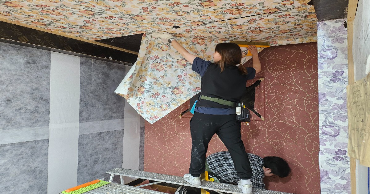 도배학원 취업 준비 기초 후기 개봉동에서 가까운 도배학원 실습 교육