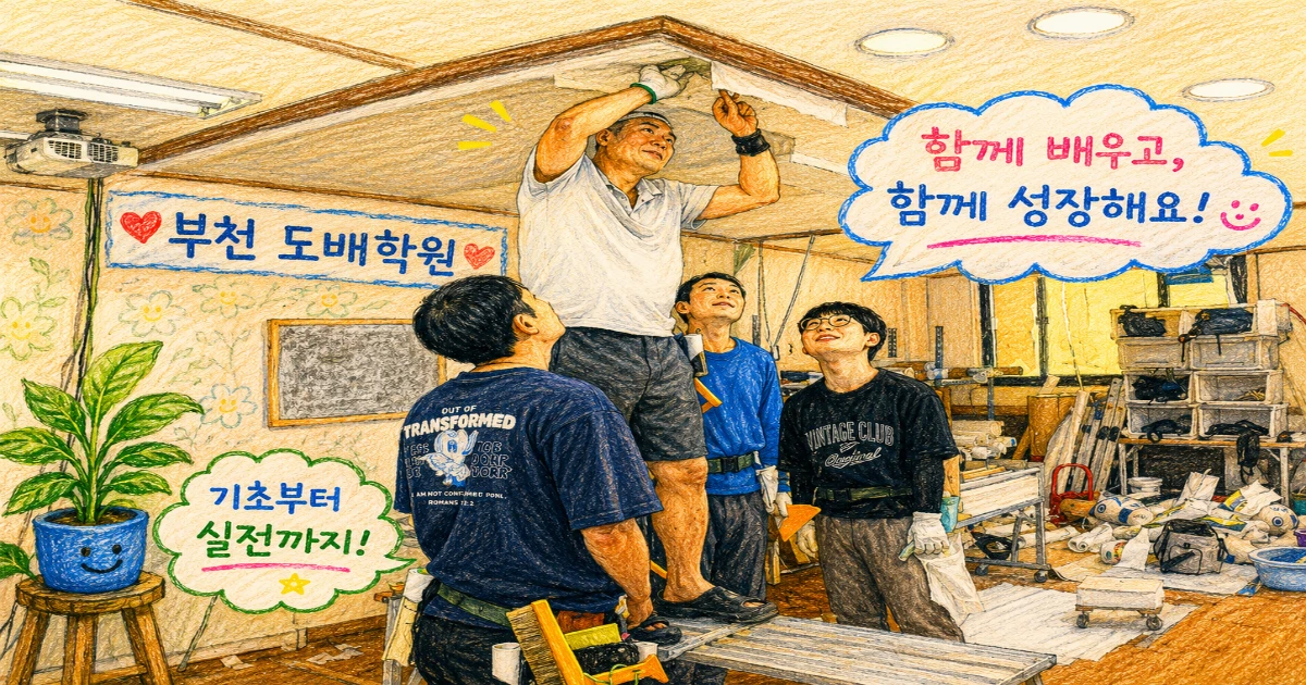 구로 도배배우기 안정적인 기술직 교육 후기 | 20대 남녀 창업준비생 수강 후기