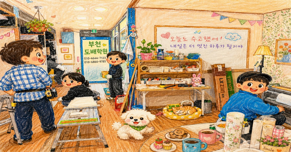 국비지원 도배학원 기술 배우기 후기 강서구에서 가까운 도배학원 실습 교육