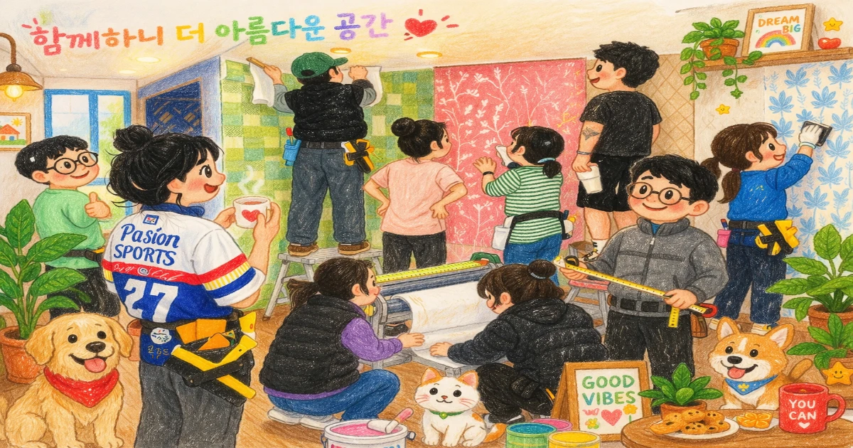 부평 국비지원 도배배우기 도배학원 후기 | 20대 남녀 초보자 수강 후기