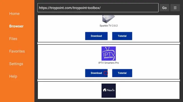 Download progress bar for the application file.