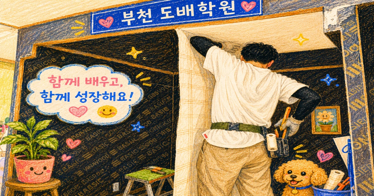 오류동 내일배움카드 도배학원 실습 중심 후기 | 20대 남녀 취업준비생 수강 후기