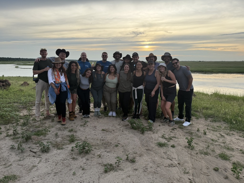 The Flock members sharing a happy moment.