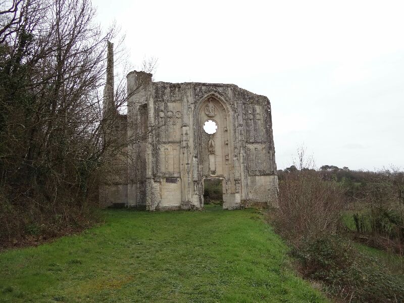 Ruines du château et de l'abbatiale de Tranchelion