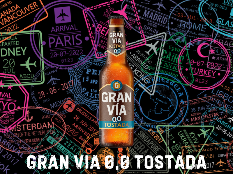CERVEZA GRAN VÍA 0.0 TOSTADA
