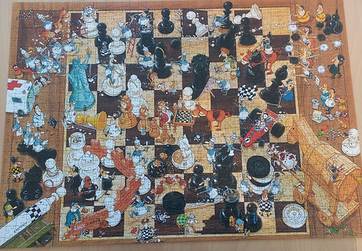 Puzzle: Black Or White von Heye (1000 Teile) - Wanderpuzzle #14