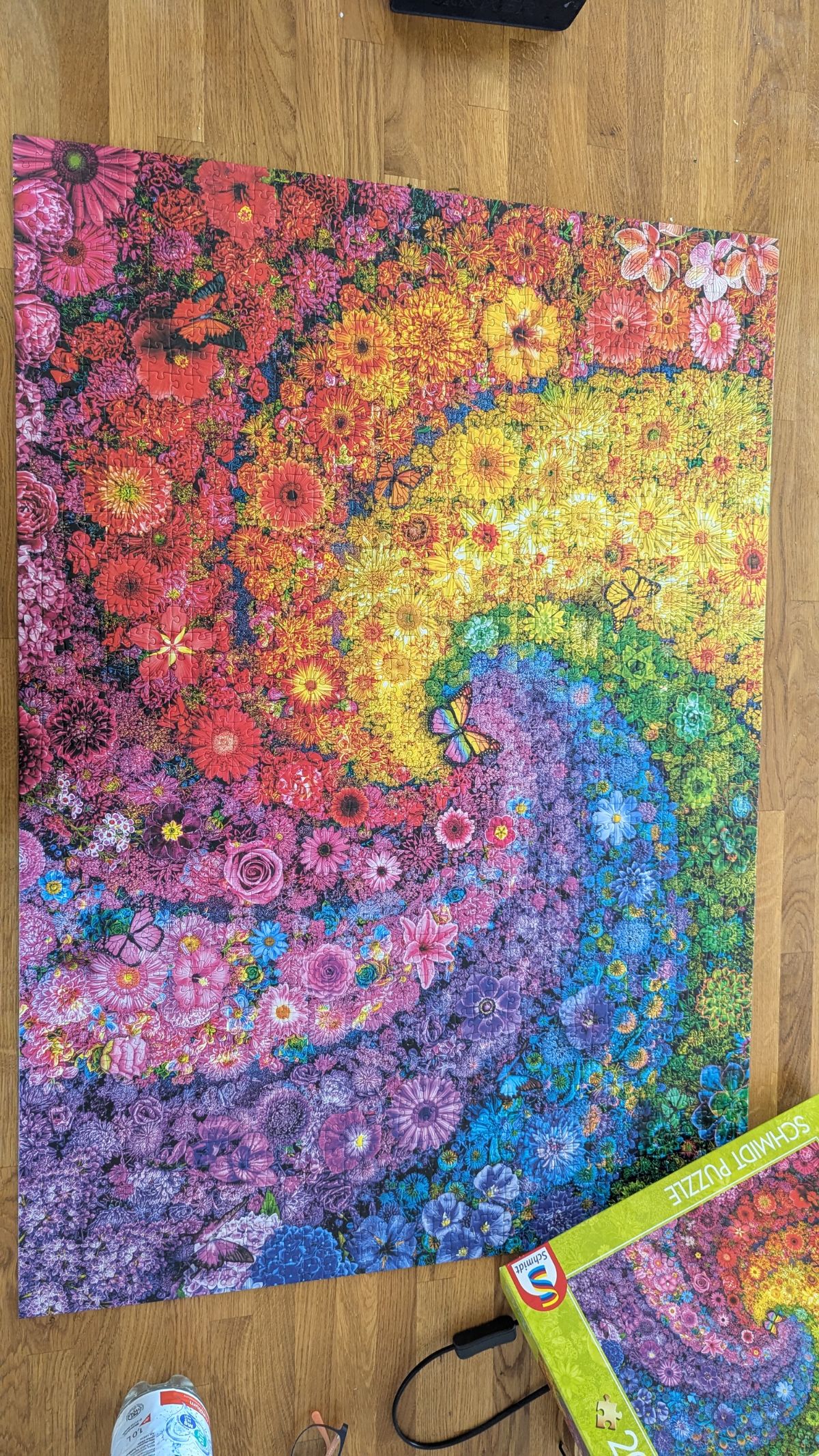Puzzle: Blumenstrudel von Schmidt (2000 Teile) - Wanderpuzzle #26