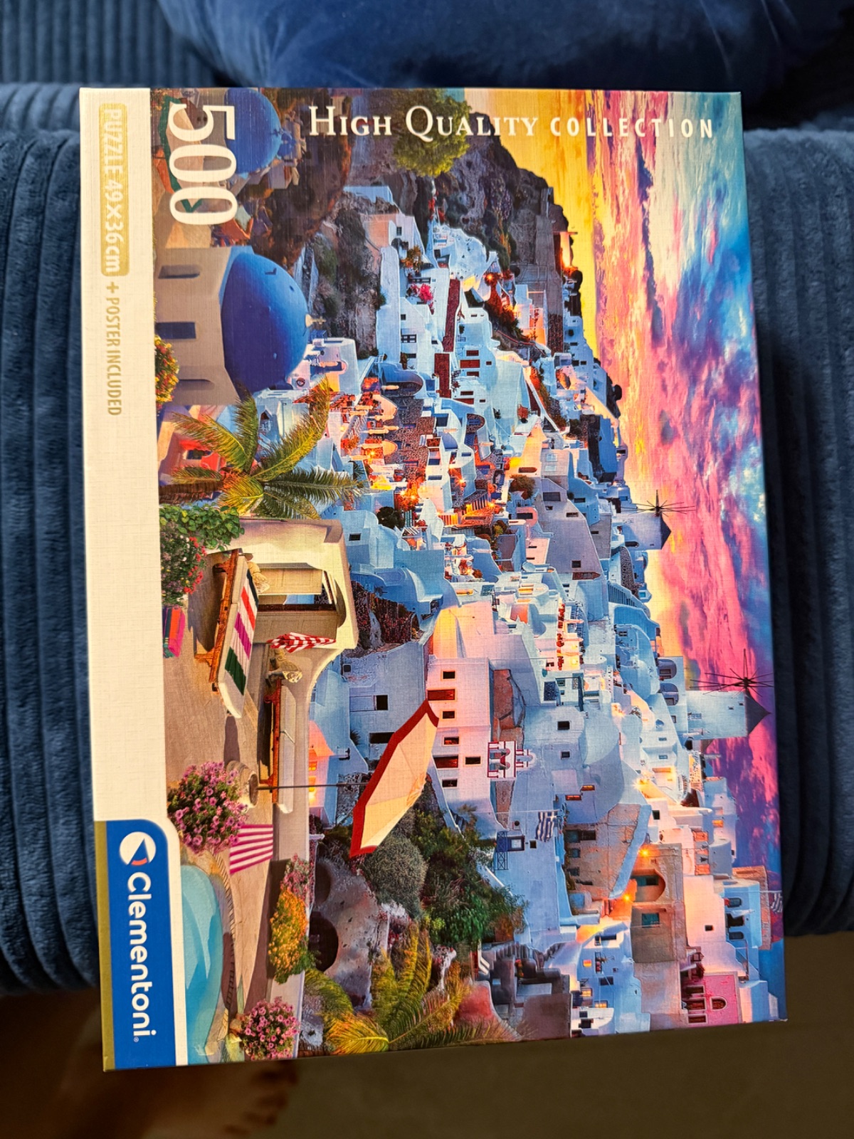 Puzzle: Compact Greece View von Clementori (500 Teile) - Wanderpuzzle #27