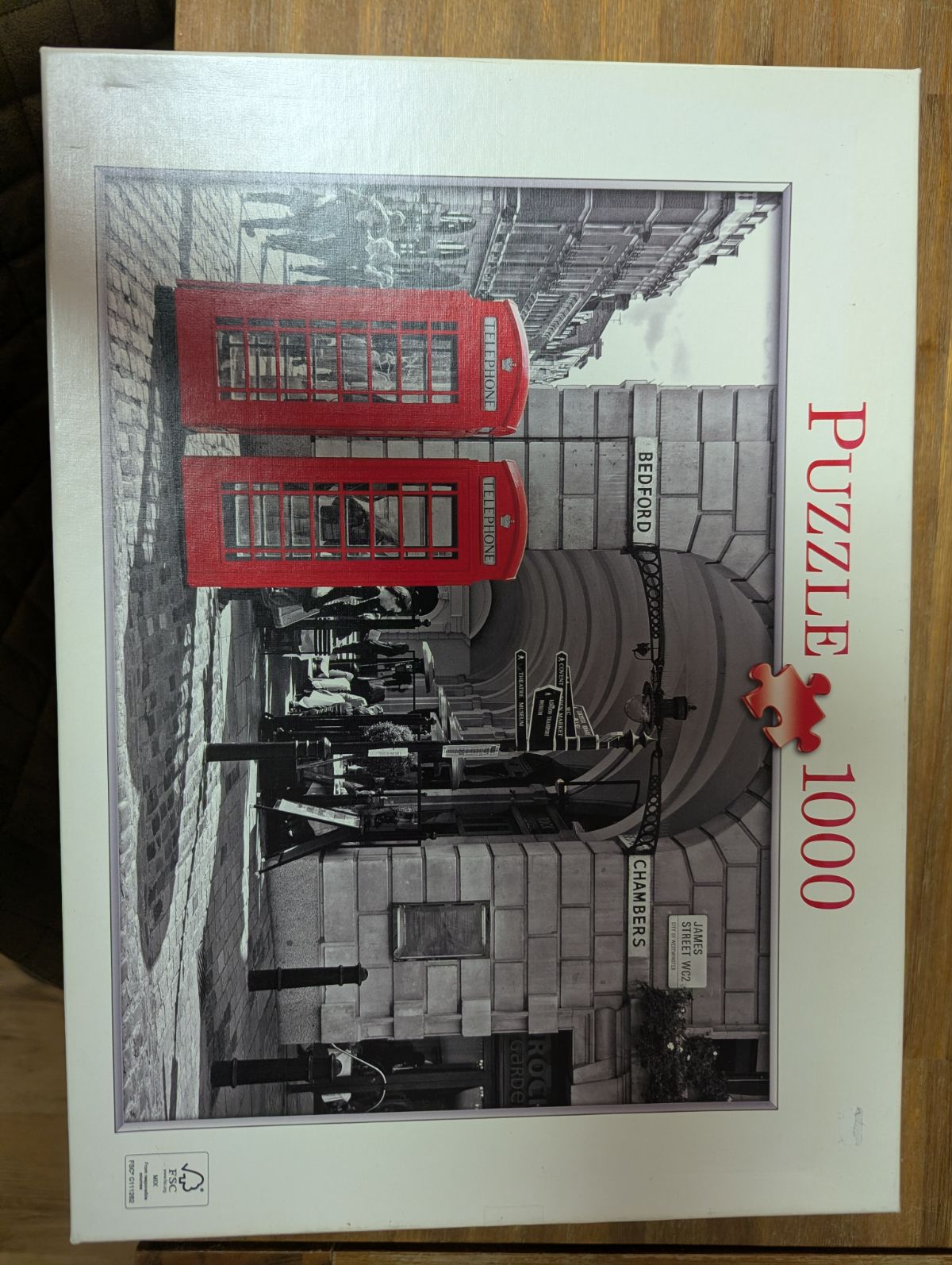 Puzzle: London schwarz weiß von Innovakids (1000 Teile) - Wanderpuzzle #35