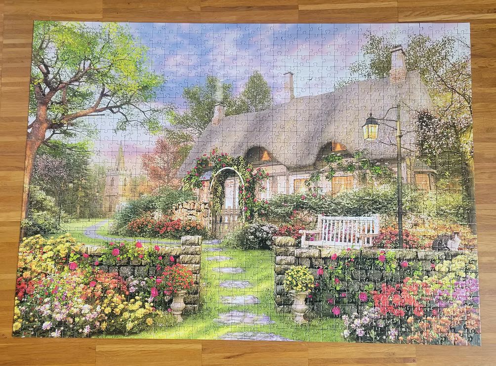 Puzzle: Cottage von Innovakids (1000 Teile) - Wanderpuzzle #38