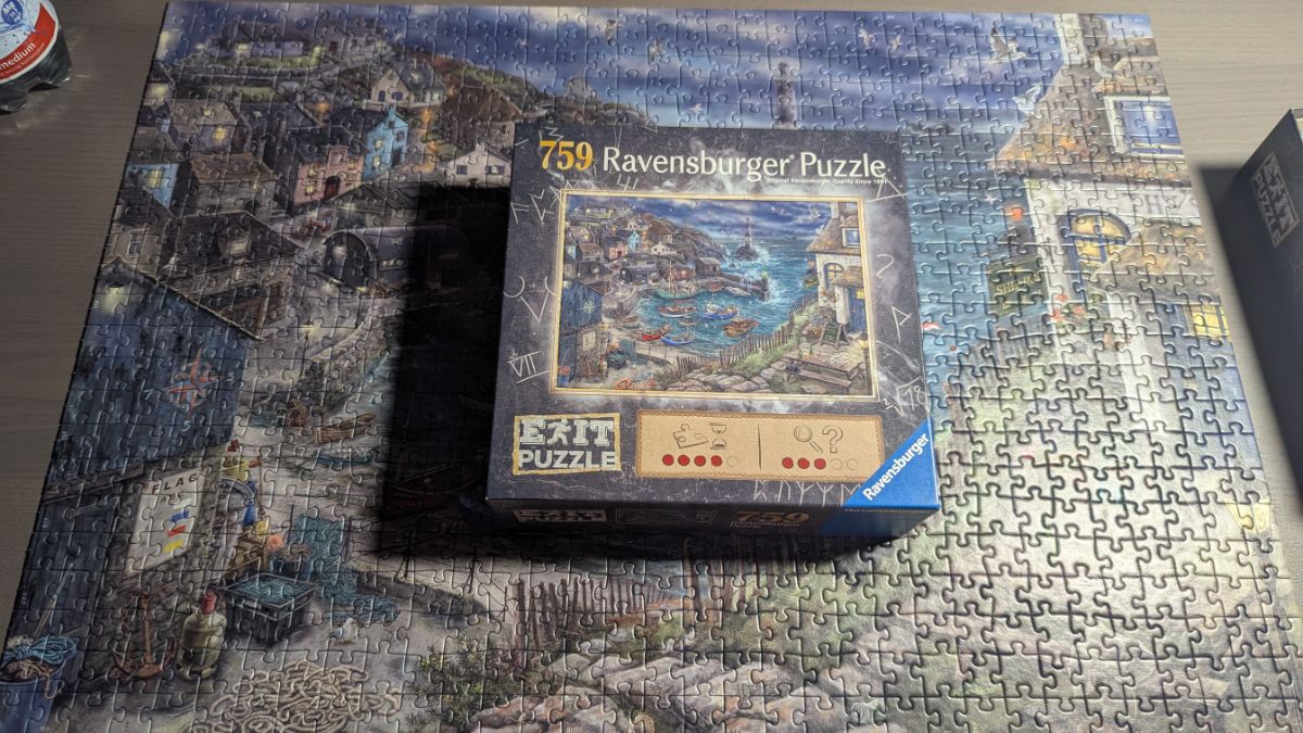 Puzzle: EXIT Puzzle Hafen von Ravensburger (759 Teile) - Wanderpuzzle #50
