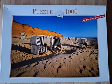 Puzzle: Strandidylle von sonstiger Hersteller (1000 Teile) - Wanderpuzzle #55