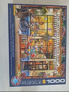 Puzzle: Buchladen von sonstiger Hersteller (1000 Teile) - Wanderpuzzle #58