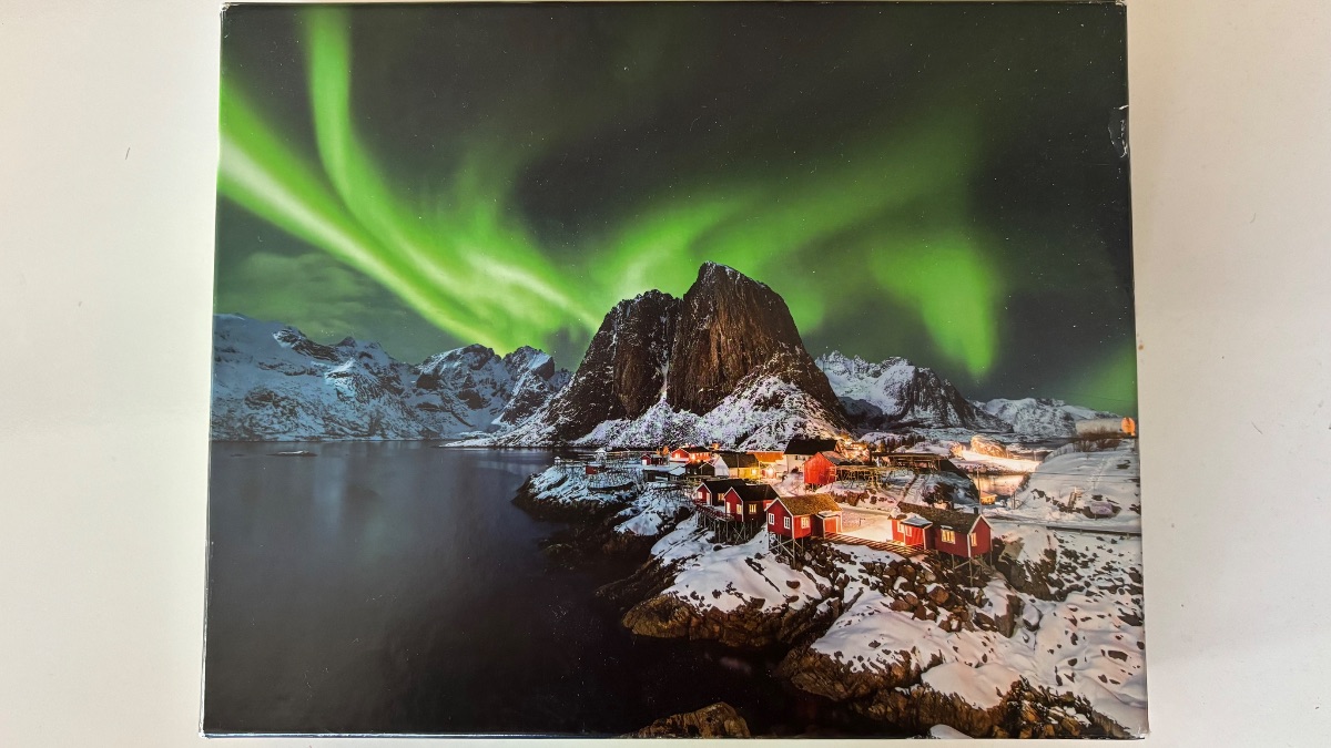 Puzzle: Northern Lights in Norway von Gavimosa (1000 Teile) - Wanderpuzzle #61