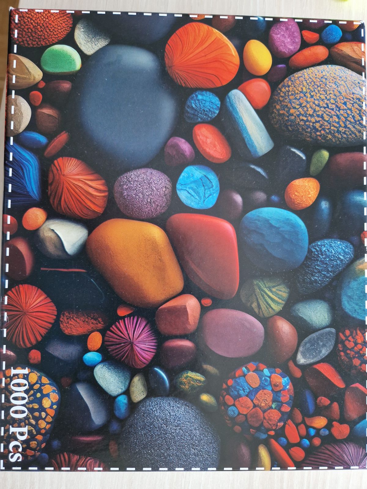 Puzzle: Bunte Steine von Huadada (999 Teile) - Wanderpuzzle #74