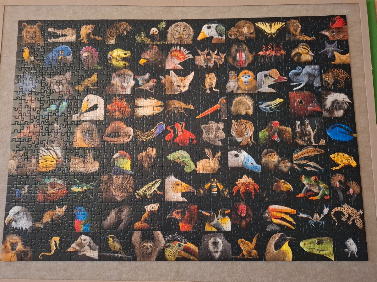 Puzzle: Tierpuzzle von Ravensburg (1000 Teile) - Wanderpuzzle #83