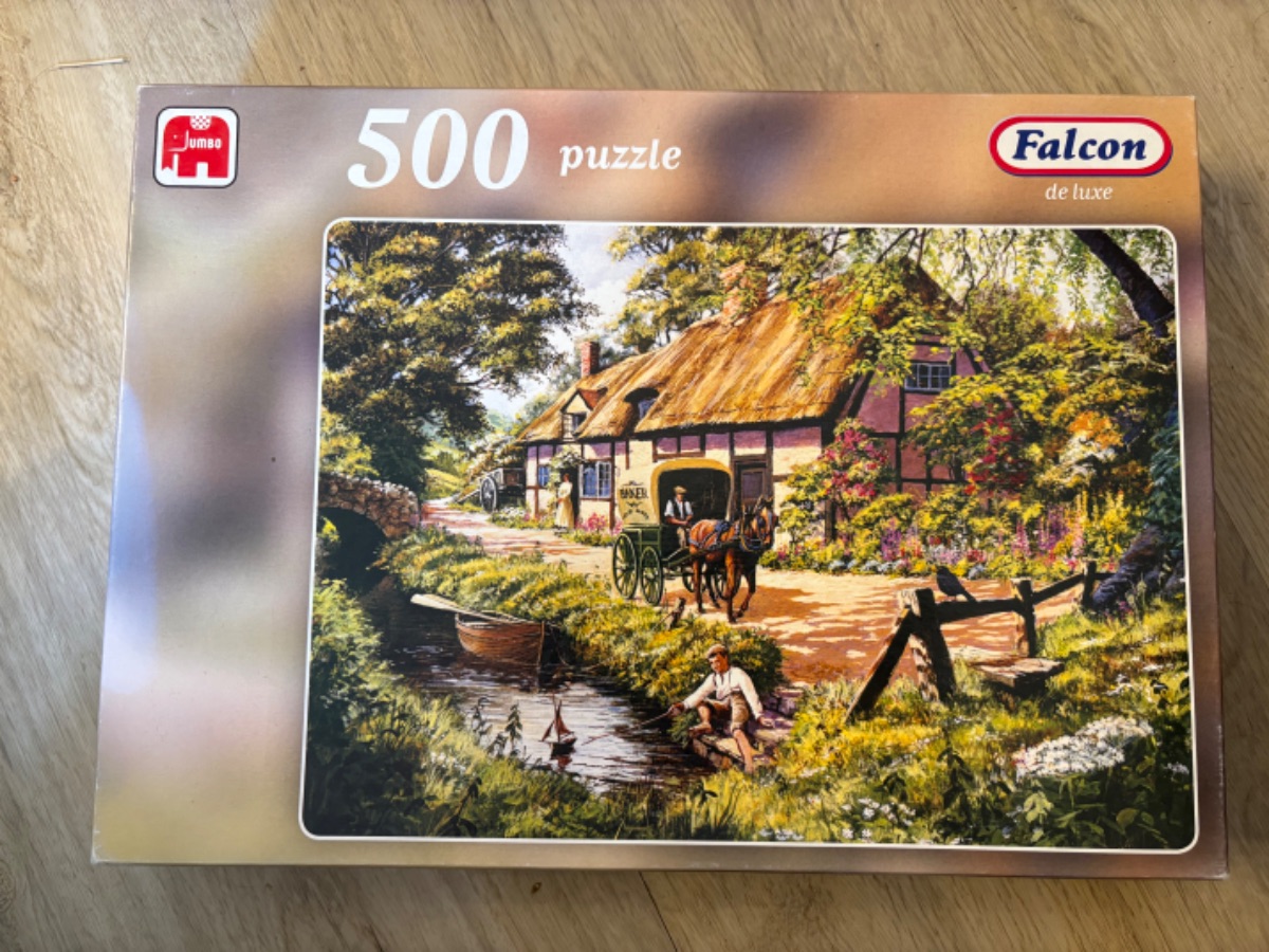 Puzzle: Haus am See von Jumbo (500 Teile) - Wanderpuzzle #93