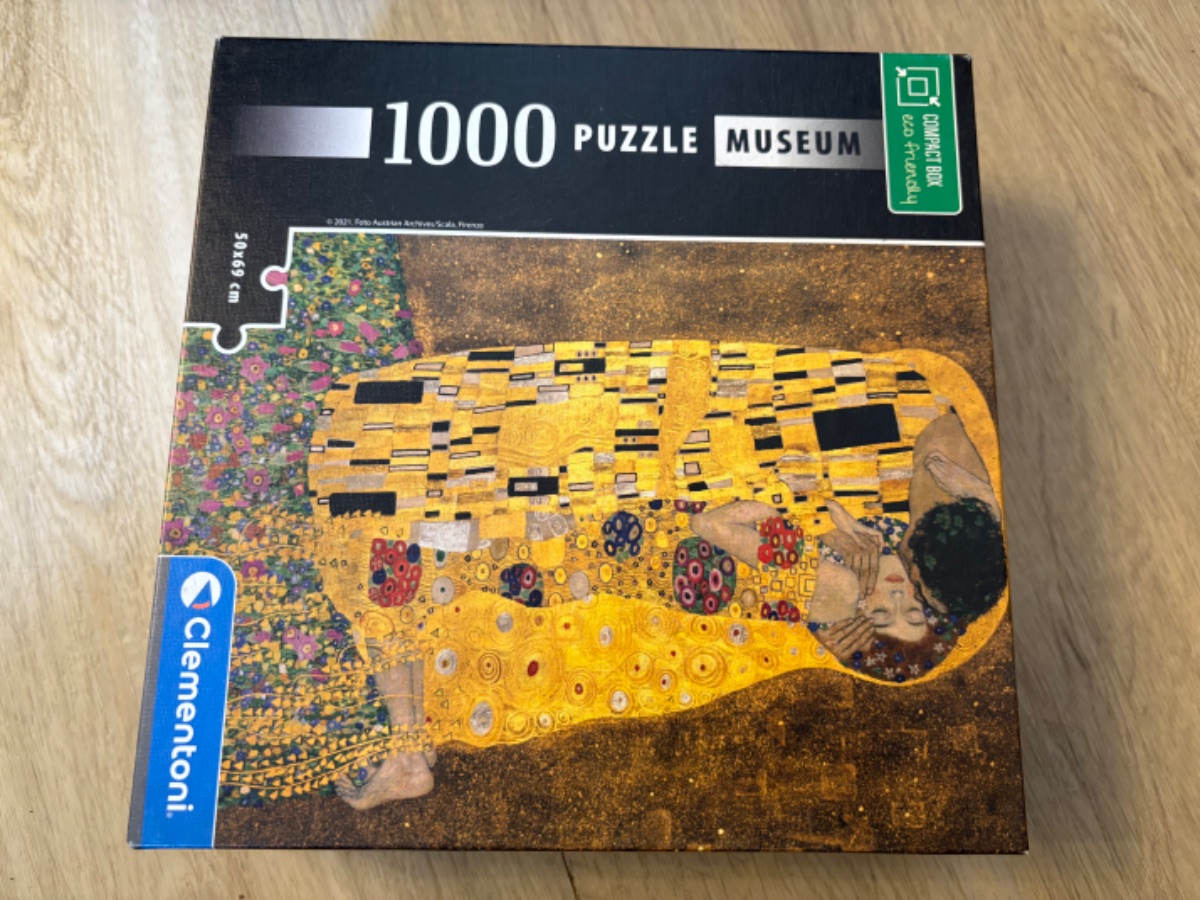 Puzzle: Gustav Klimt - The Kiss von Clementoni (1000 Teile) - Wanderpuzzle #97