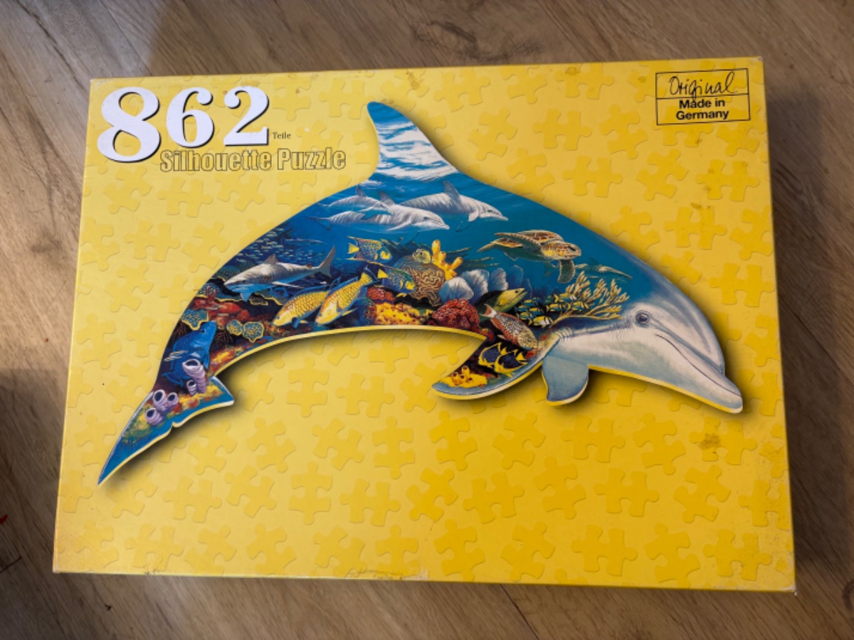 Puzzle: Delfinträume von Silhouette Puzzle (862 Teile) - Wanderpuzzle #101