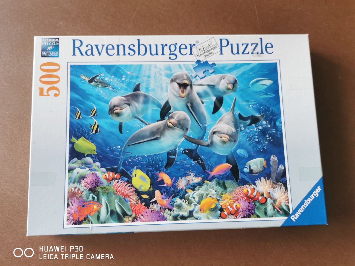 Puzzle: Delfine und Korallen von Ravensburger (500 Teile) - Wanderpuzzle #115
