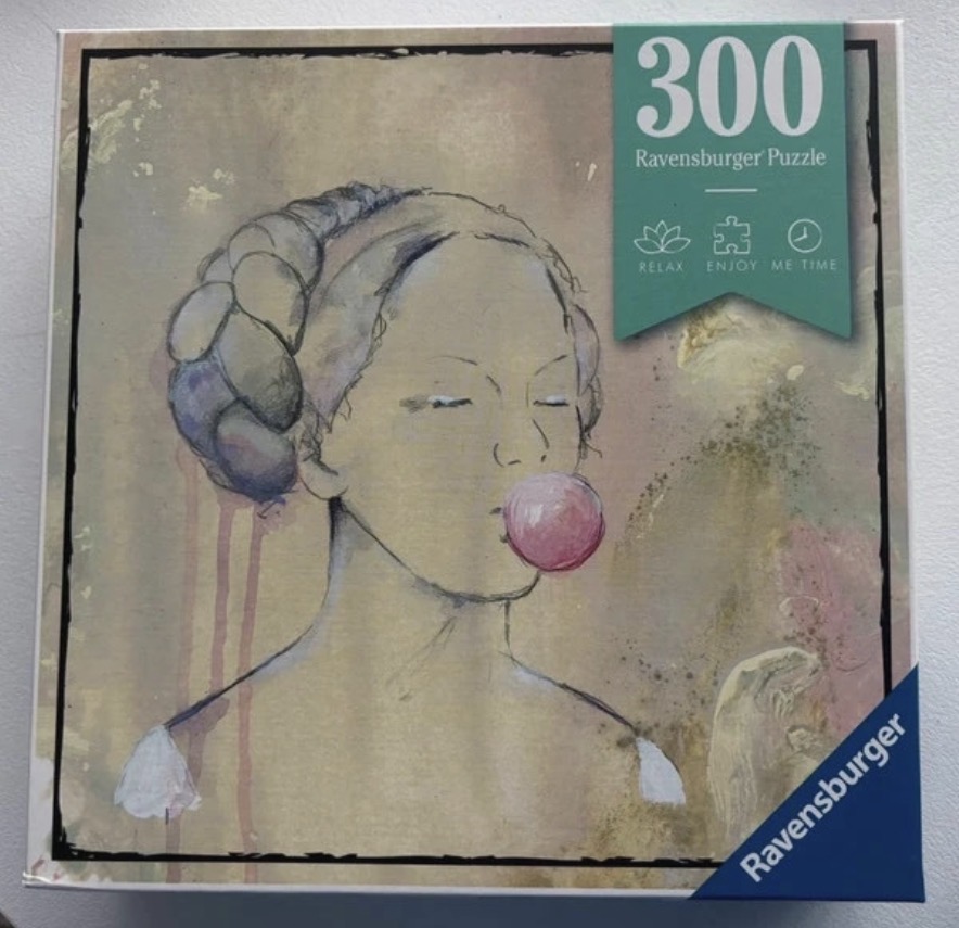 Puzzle: Bubblegum Lady von Ravensburger (300 Teile) - Wanderpuzzle #118