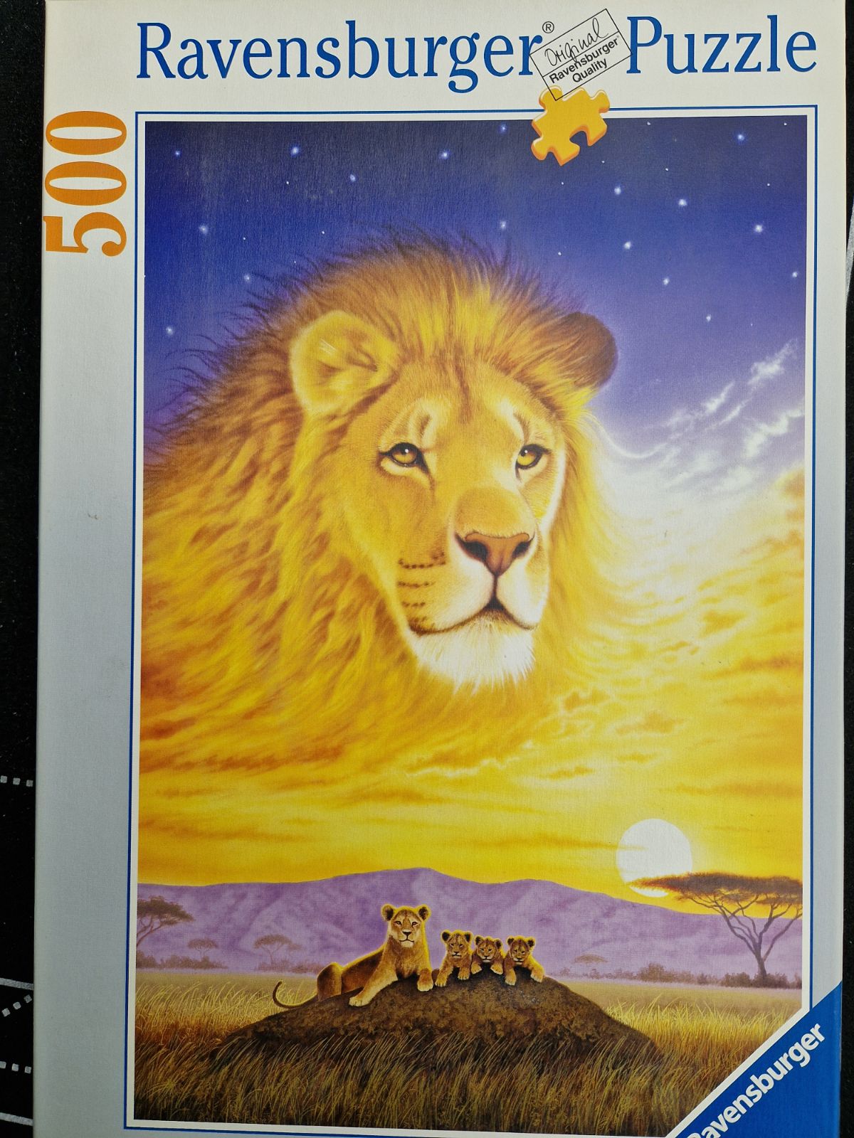 Puzzle: König der Tiere von Ravensburger (500 Teile) - Wanderpuzzle