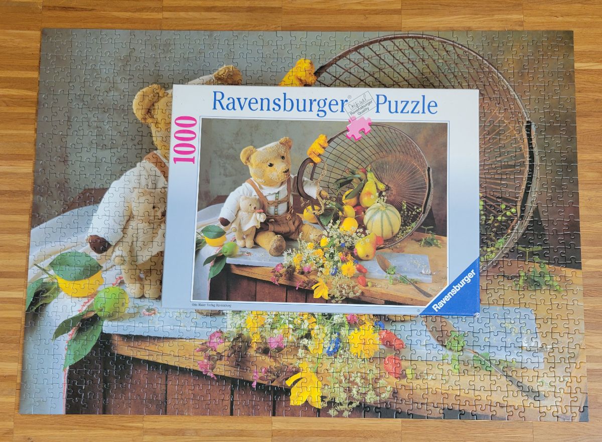 Puzzle: Teddy Willi von Ravensburger (1000 Teile) - Wanderpuzzle #123