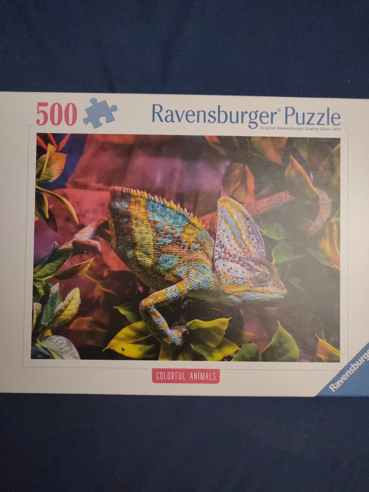 Puzzle: Colorful animals von Ravensburger (500 Teile) - Wanderpuzzle #124