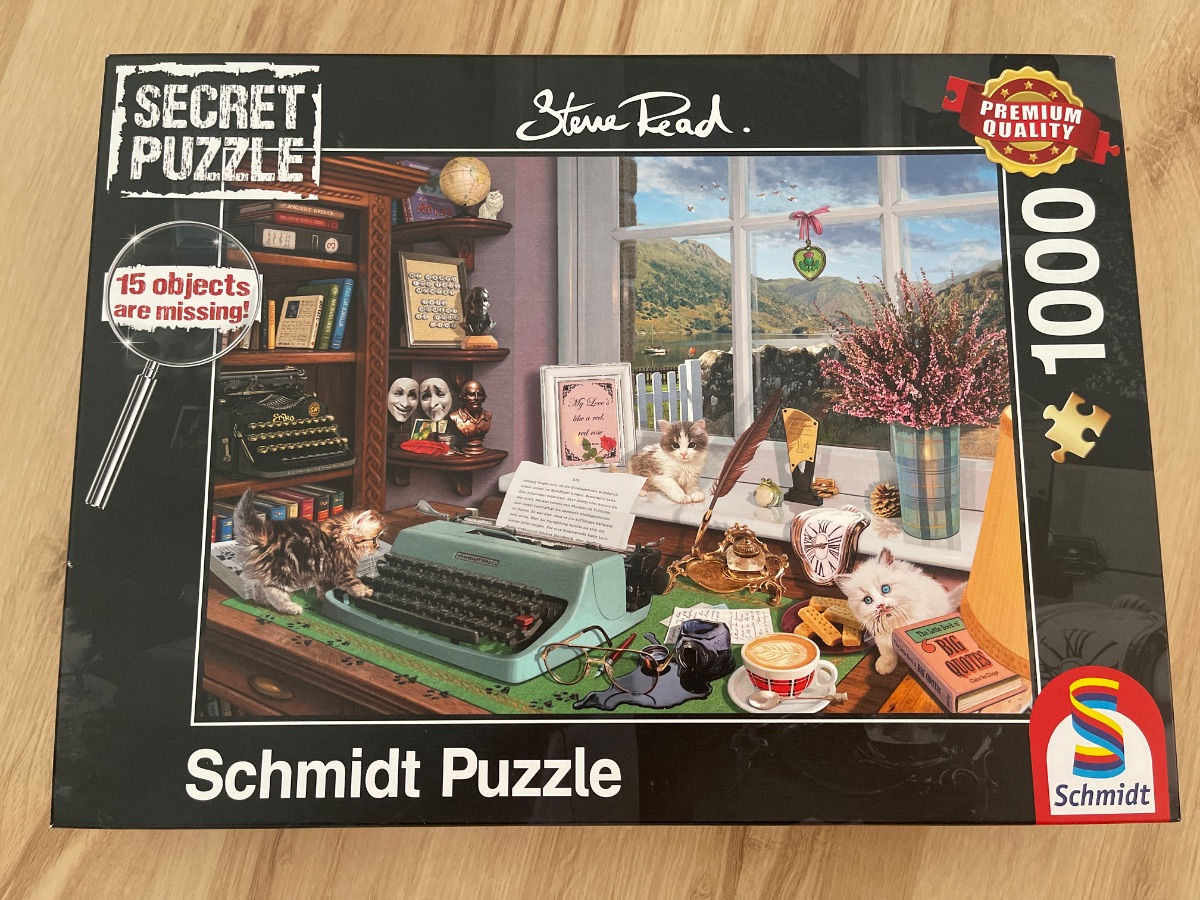 Puzzle: Secret Puzzle - Schreibtisch von Schmidt (1000 Teile) - Wanderpuzzle #133