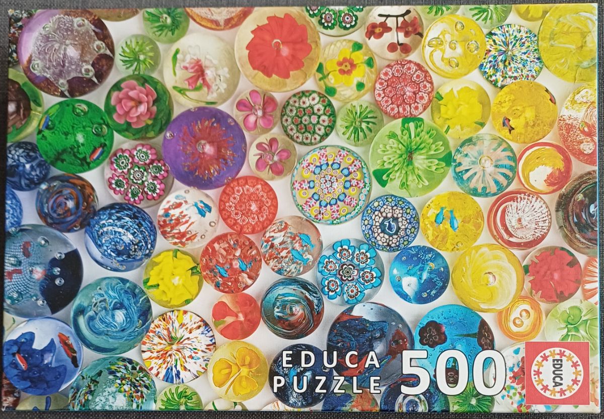Puzzle: Glaskugeln (19549) von Educa (500 Teile) - Wanderpuzzle #134