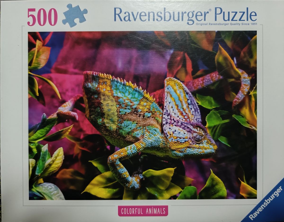 Puzzle: Chameleon von Ravensburger (500 Teile) - Wanderpuzzle #139