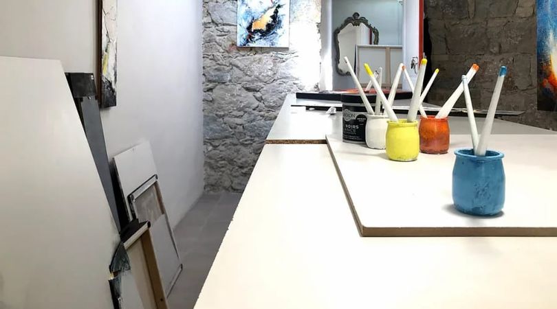 Atelier peinture avec un artiste international à Nice (06)