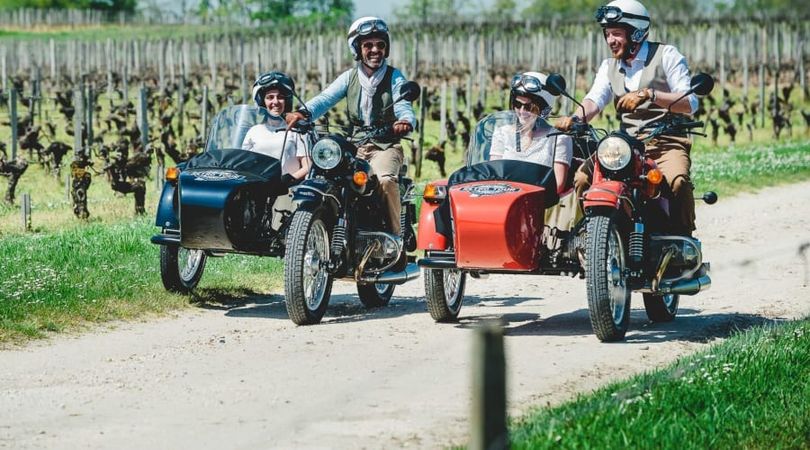 Balade en Side-Car dans les vignobles bordelais (33)