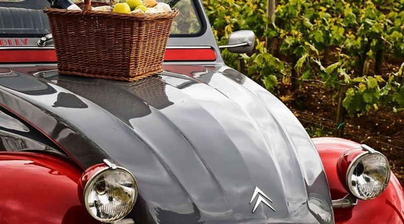 Visite privée du vignoble de Saint-Emilion en 2CV