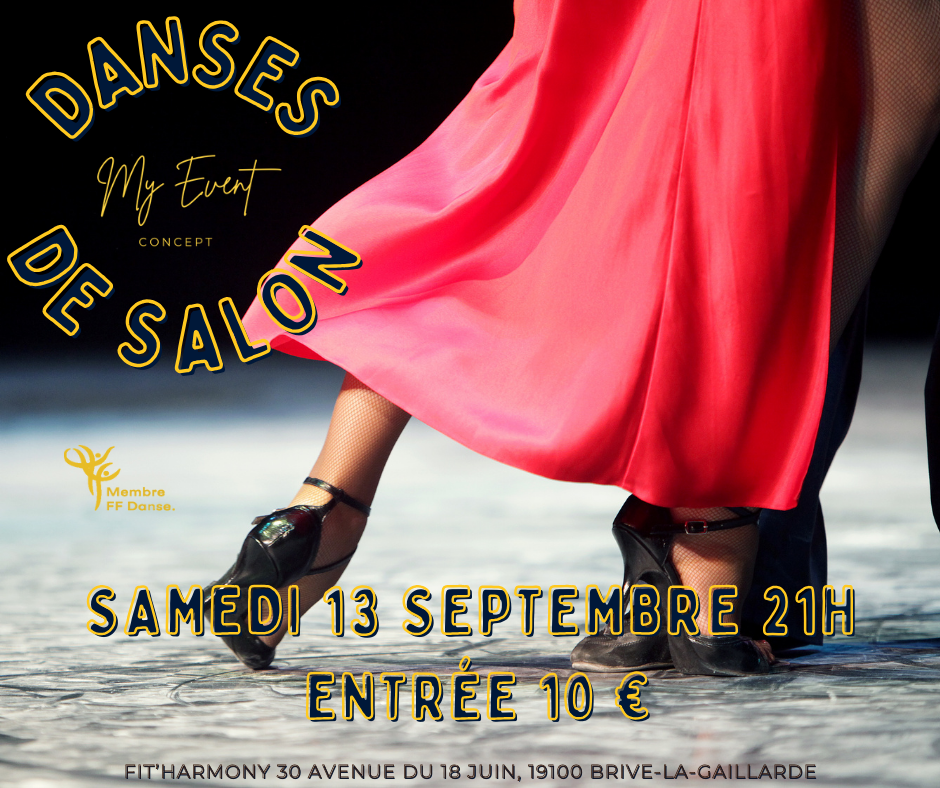 13/09 Stages + Soirée Danses de salon avec My Event Concept