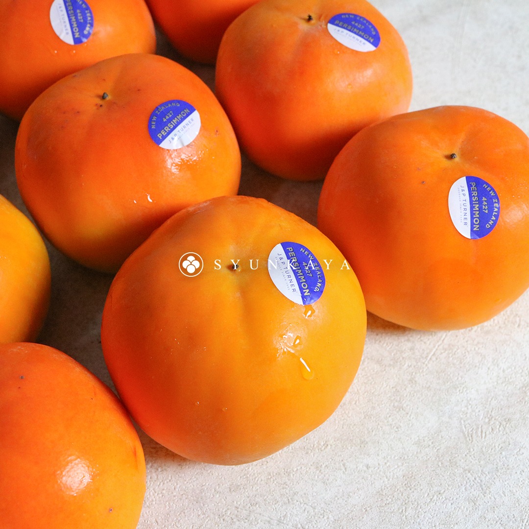 New Zealand Fuyu Persimmon, air-flown sweet persimmon, premium fruit box, crunchy sweet persimmon, seasonal imported fruit
