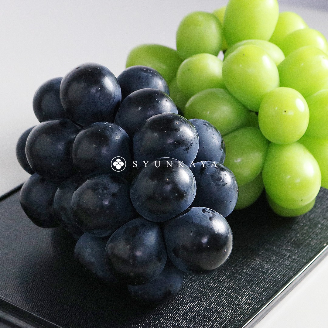 Japanese-made two-tone grape gift box