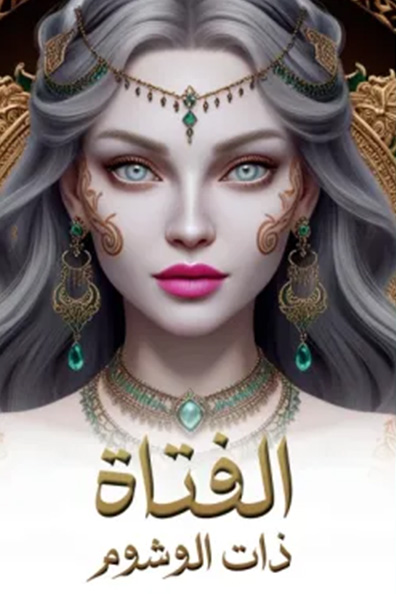 غلاف كتاب الفتاة ذات الوشوم