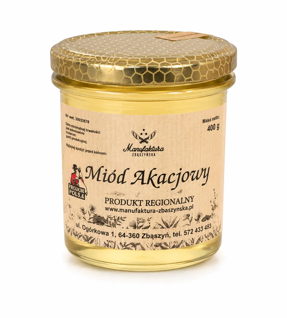MIÓD AKACJOWY Manufaktura-Zbąszyńska