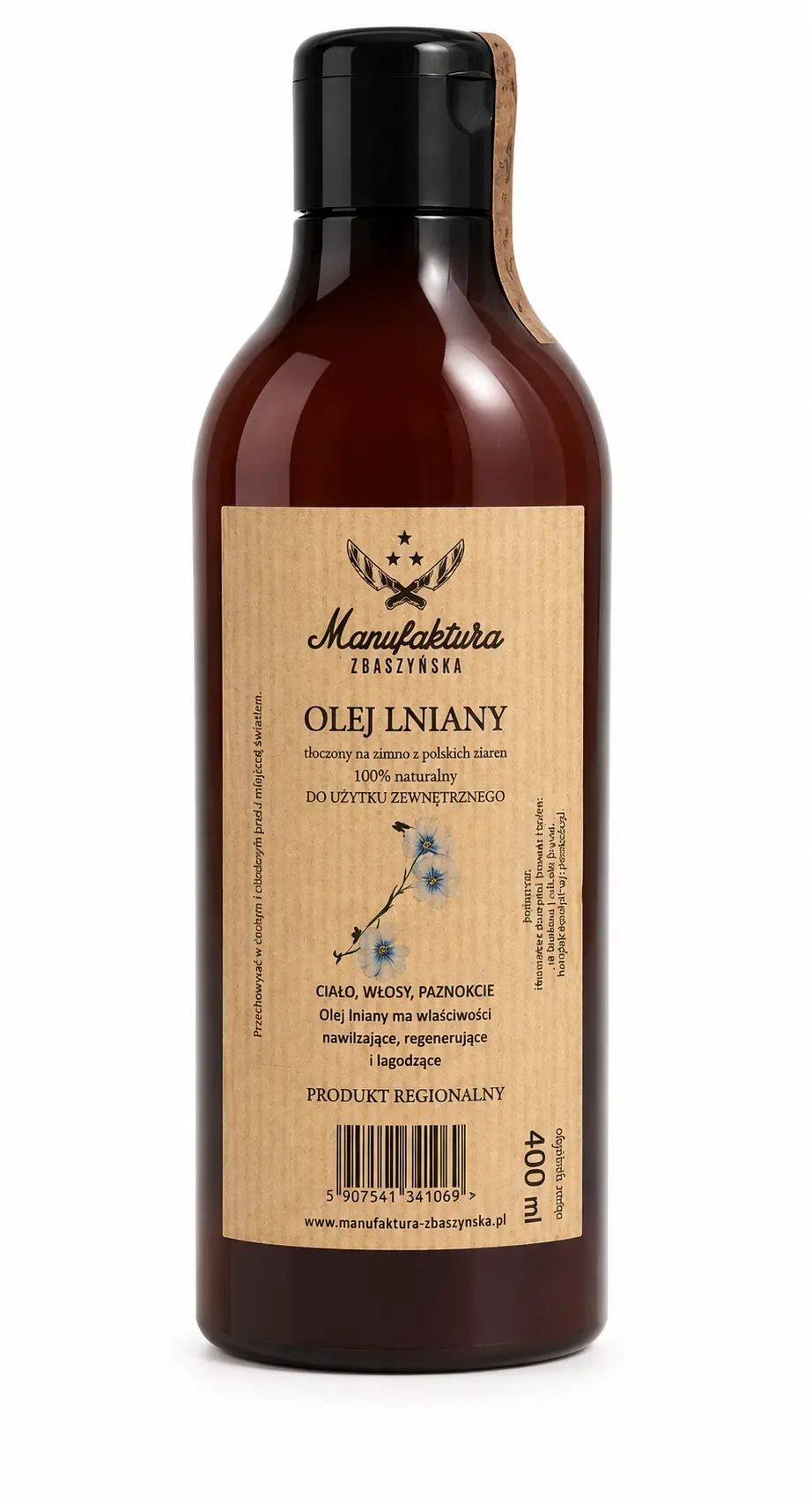 Olej lniany kosmetyczny 400ml