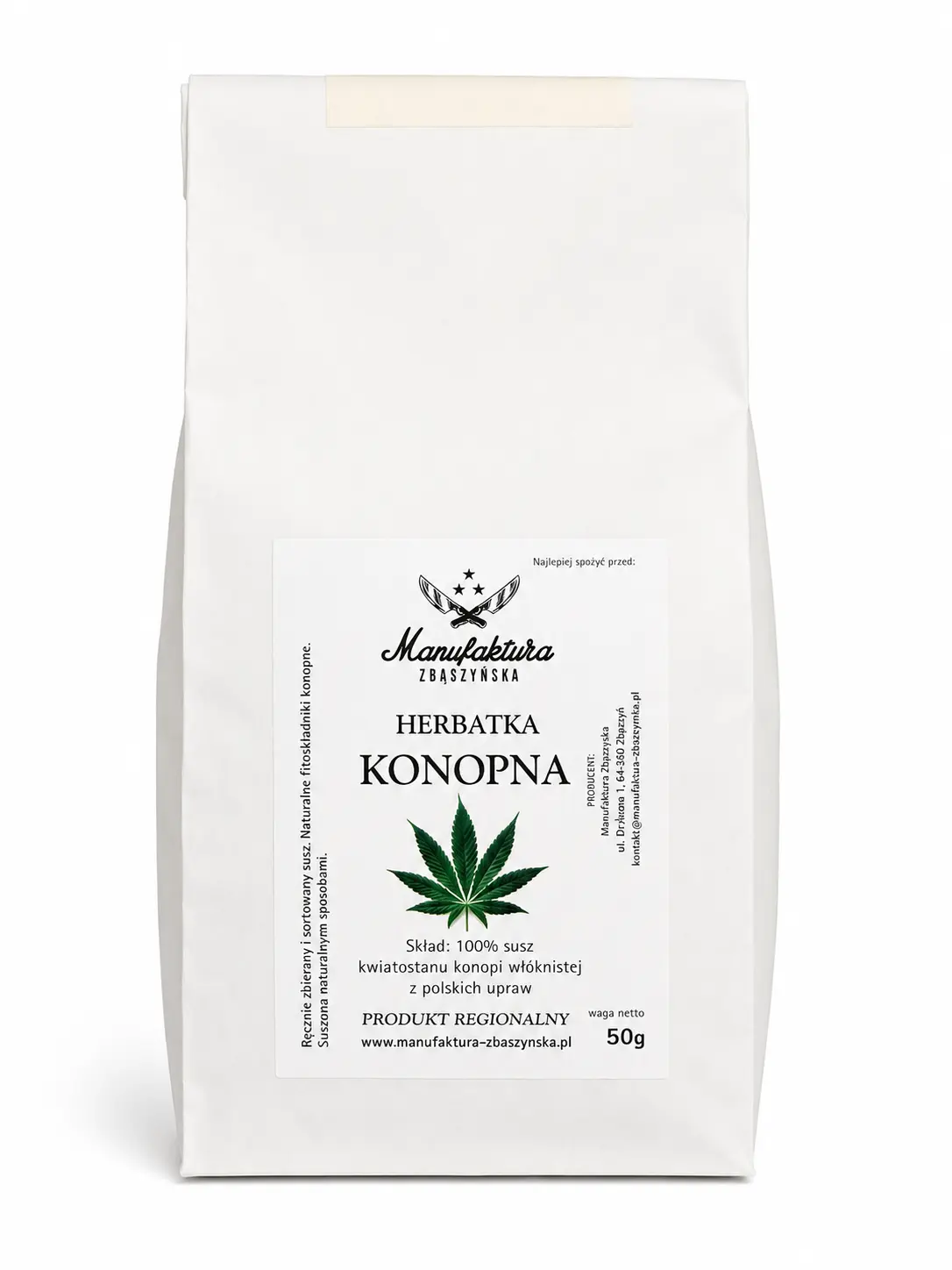 HERBATKA KONOPNA Manufaktura-Zbąszyńska 50g