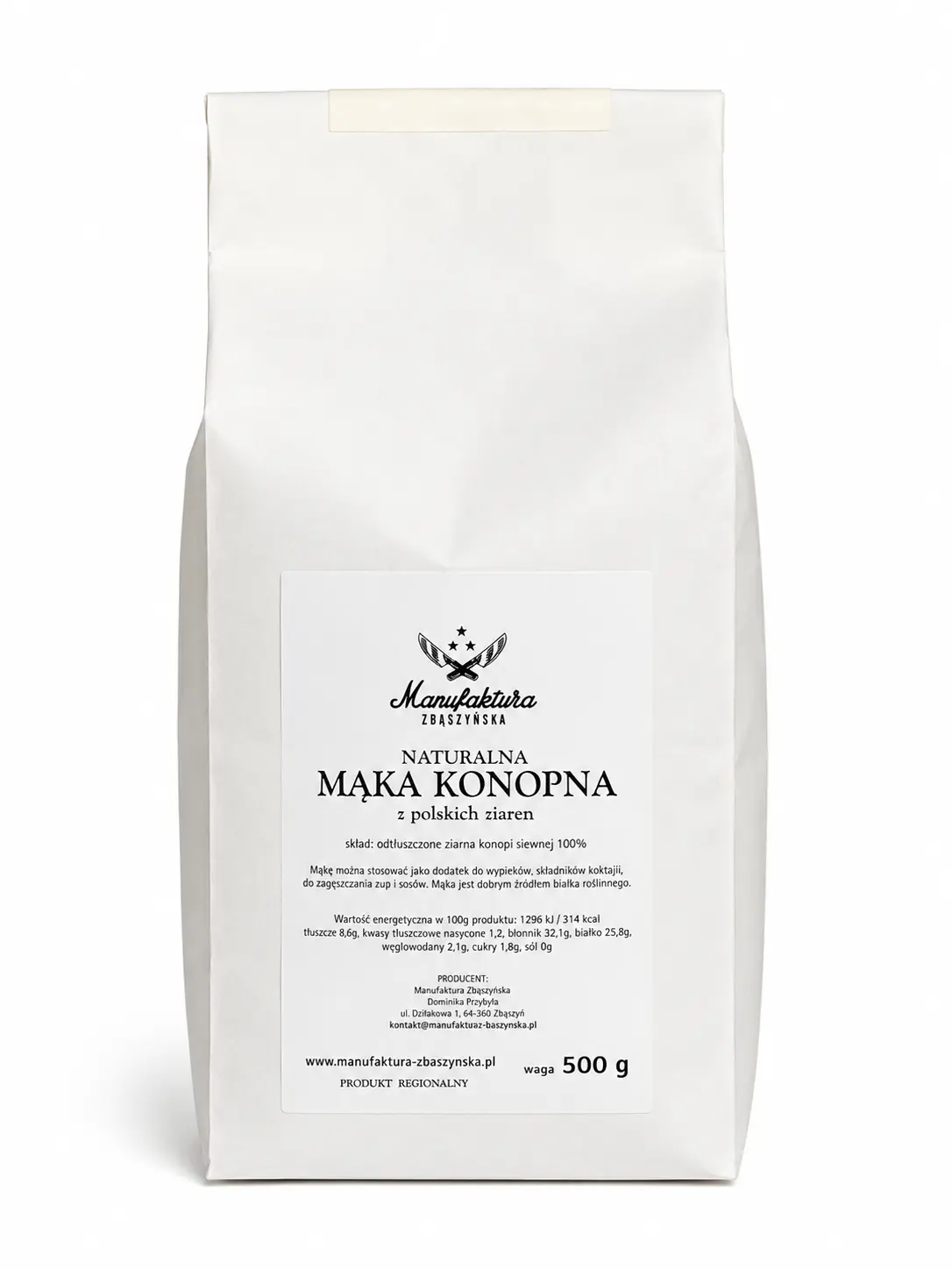 MĄKA KONOPNA Manufaktura-Zbąszyńska 500g