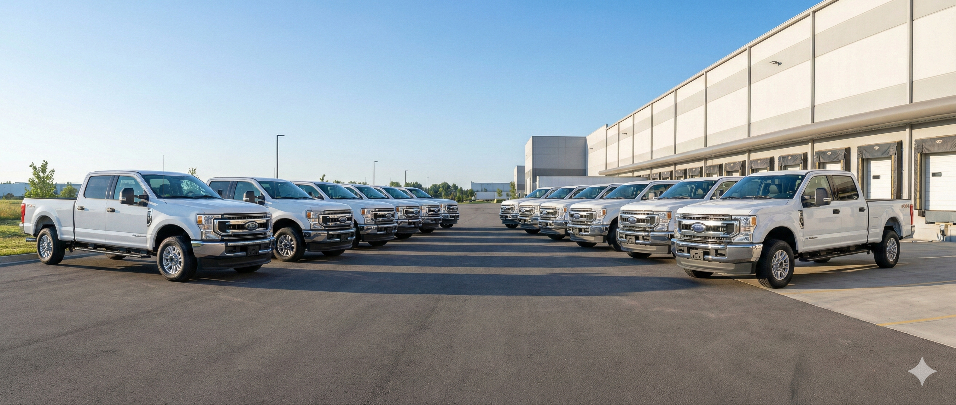 Flotilla de vehículos comerciales