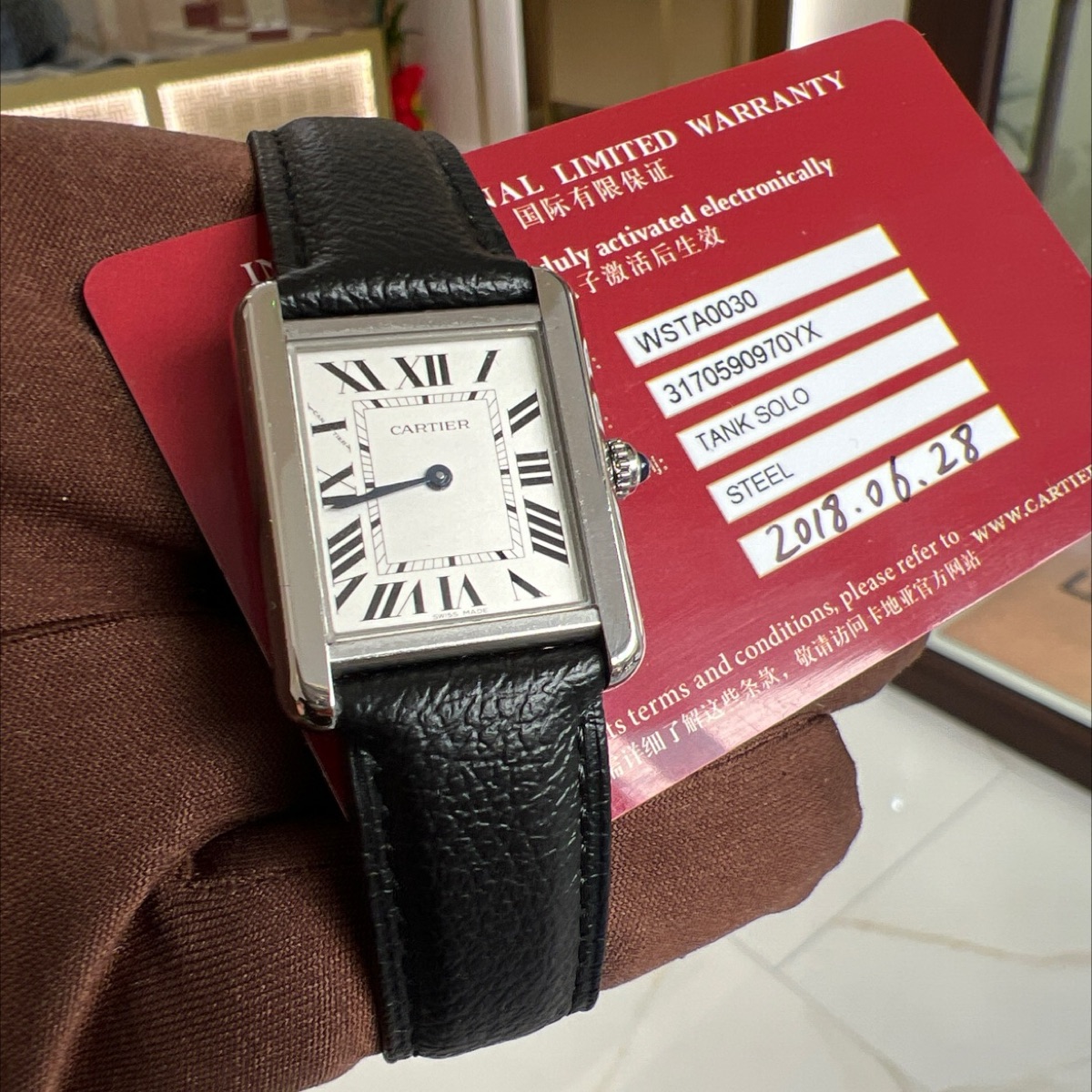 Cartier Bu 2O/2026 Tank Solo Mini