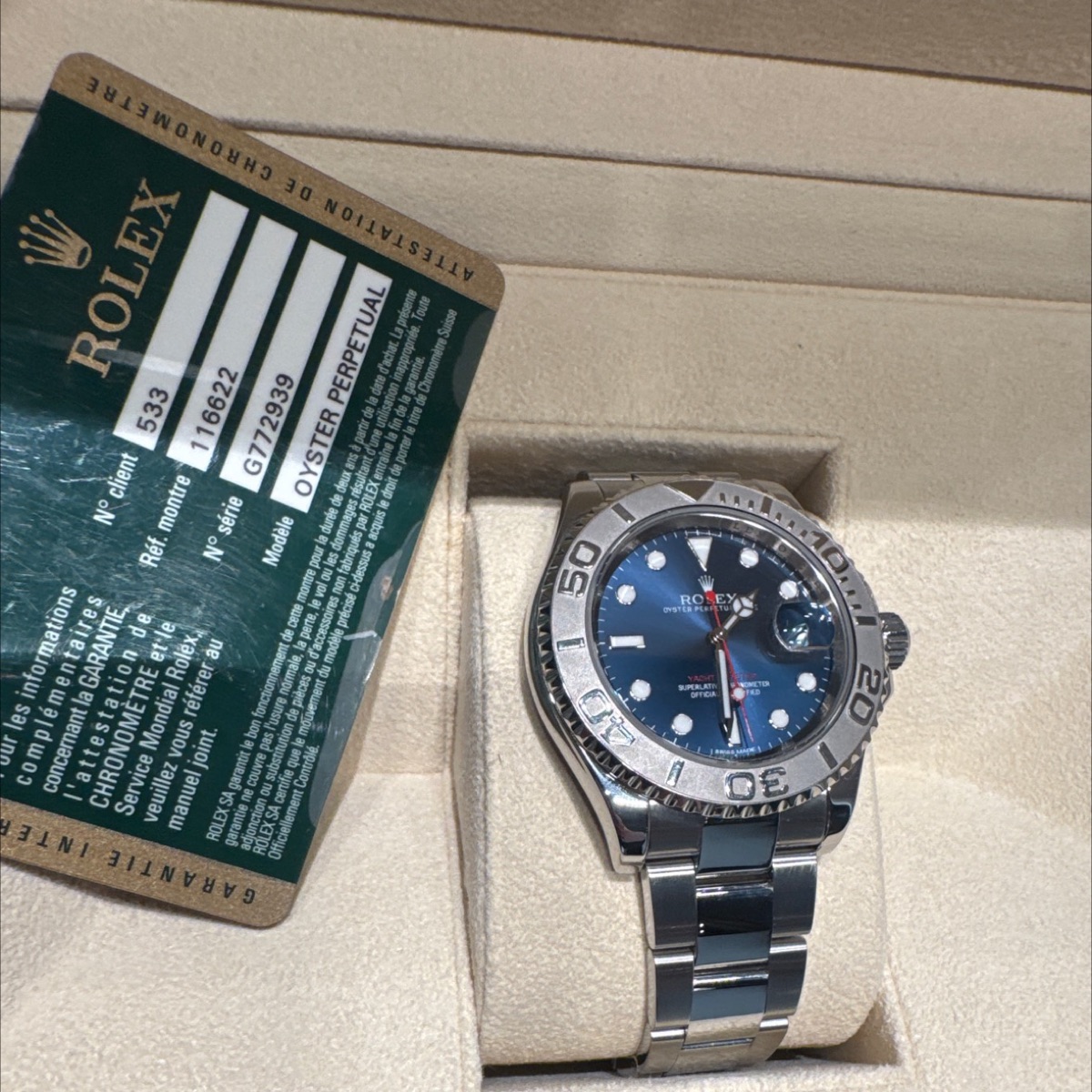 Rolex CV 105F/2036 Yacht Master
