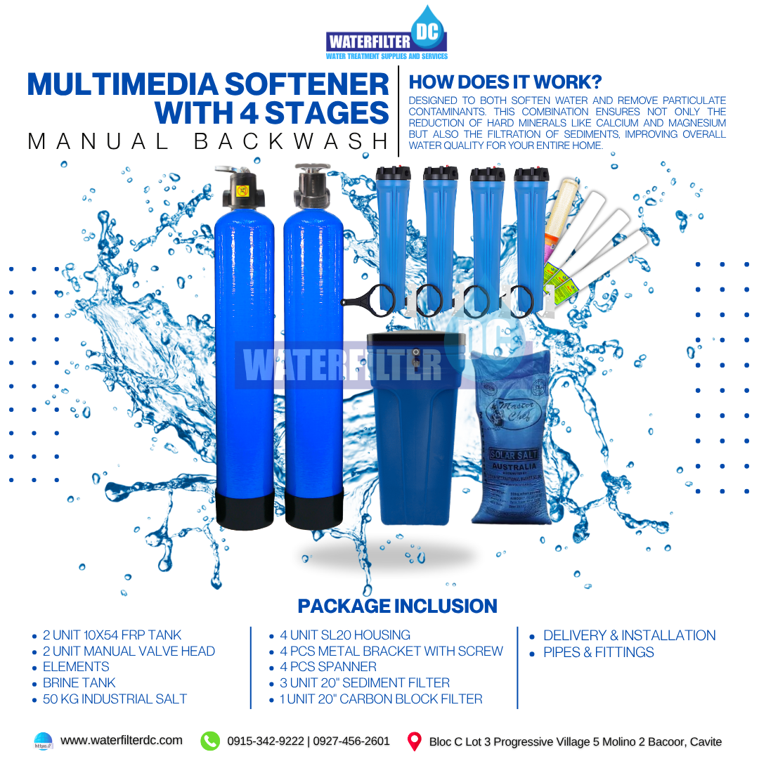Multimedia + Water Softener with 4 Stages (Manual)