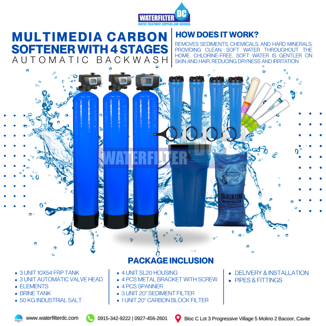 Multimedia + Carbon + Water Softener with 4 Stages (Automatic)