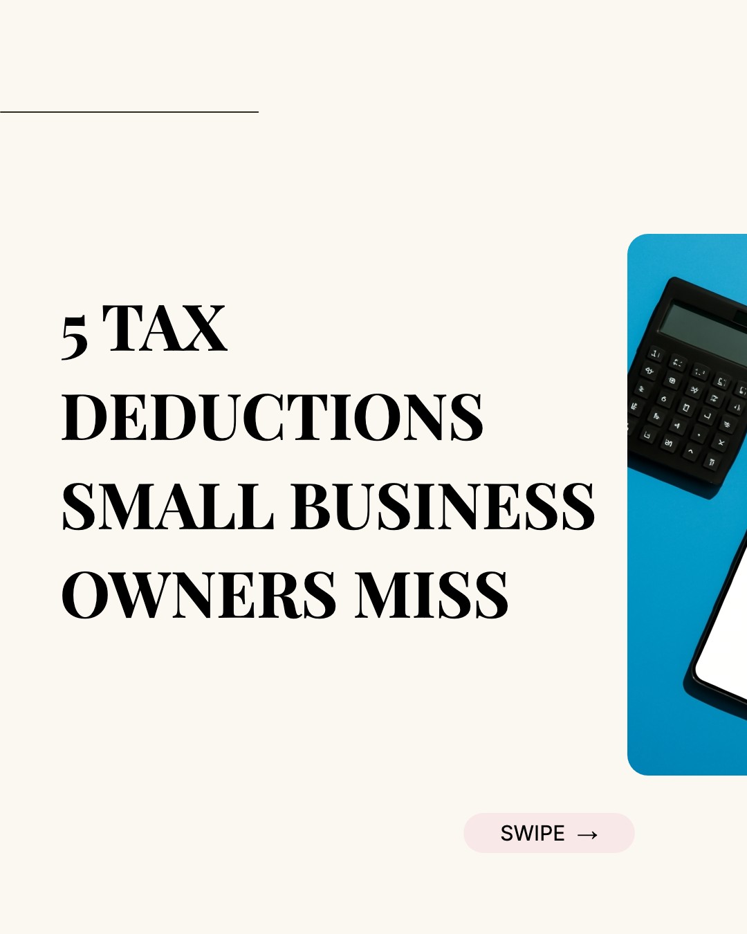 Missed Tax Deductions template preview